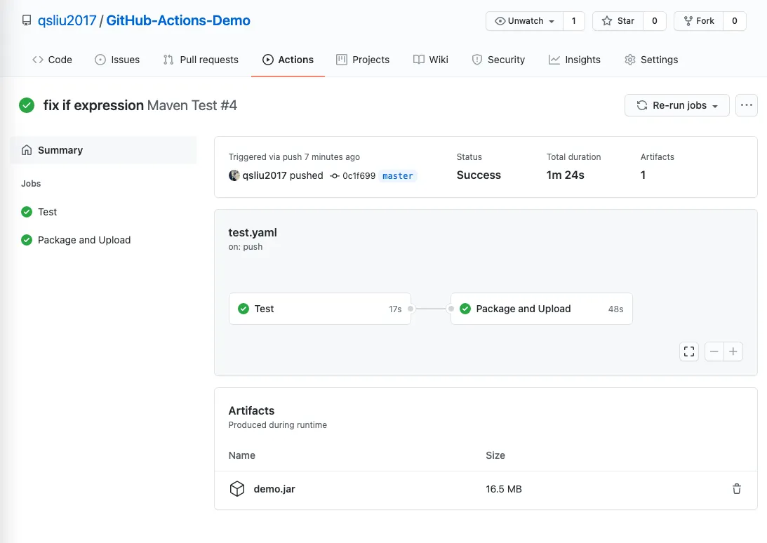 Package and Artifacts